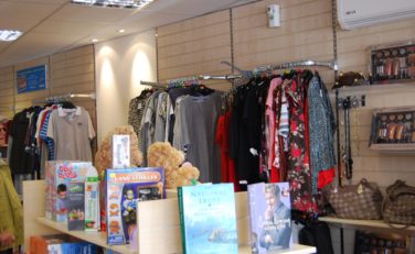 Inside Trinity Cleveleys charity shop