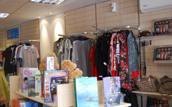 Inside Trinity Cleveleys charity shop