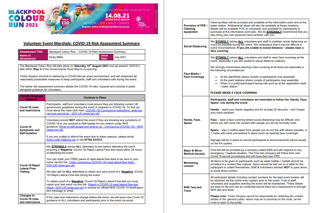 BCR COVID Summary