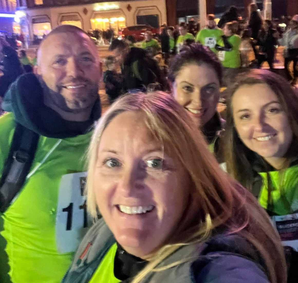 From the left Steven McNamara (my partner), me, Joanne McKay and Michelle McGonagle (the blond taking the pic).