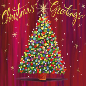 4. 'Well Lit Tree' Christmas Cards