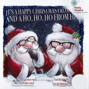 'Wishes from me and him' Christmas cards