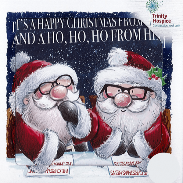 'Wishes from me and him' Christmas cards