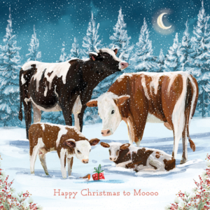 Spending Time with Moo - Christmas Card